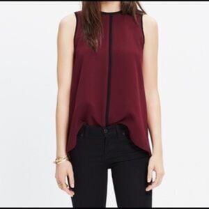 MADEWELL -  Crepe Canal Sleeveless Blouse